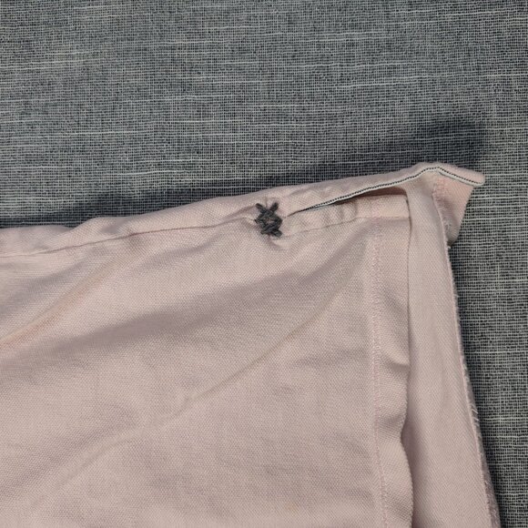 VINTAGE Project E Polo Size Large Pink Gray Stitch Laid Back West Coast - Picture 5 of 15
